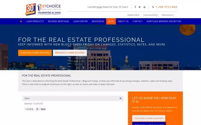 1st Choice Mortgage Company  Blog for Real Estate Professional