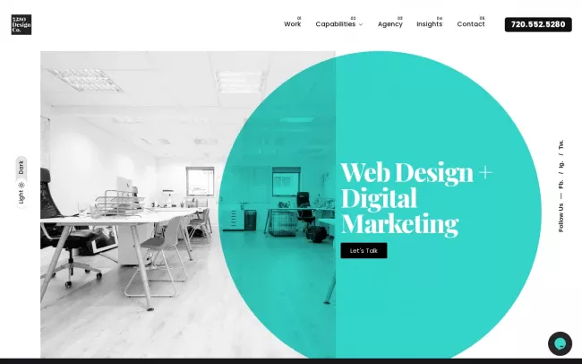Screenshot of the 5280 Design Website