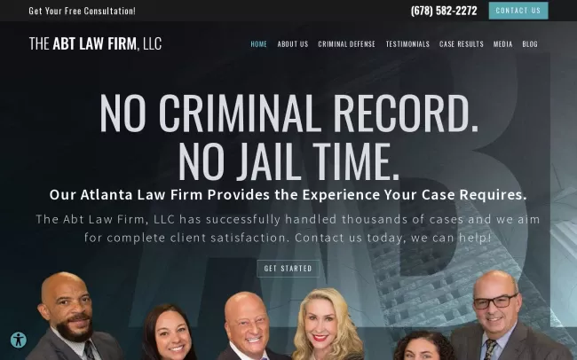Screenshot of the The Abt Law Firm, LLC Website