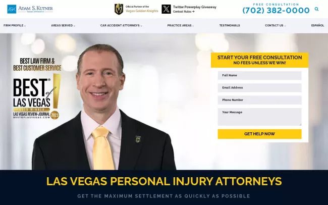 Adam S. Kutner, Injury Attorneys - Highest-rated in Las Vegas