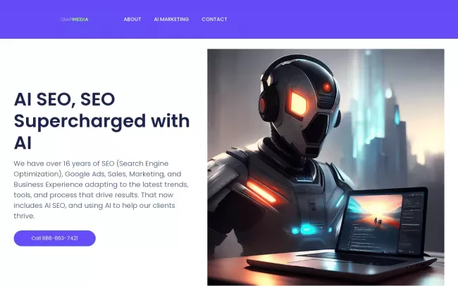 Screenshot of the DIAP Media Blog