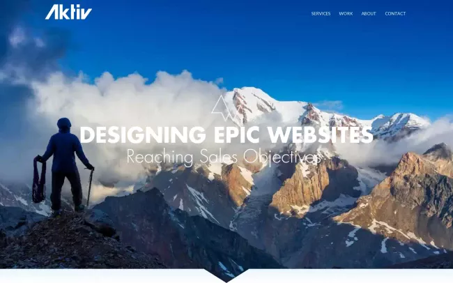 Screenshot of the Aktiv Studios Website