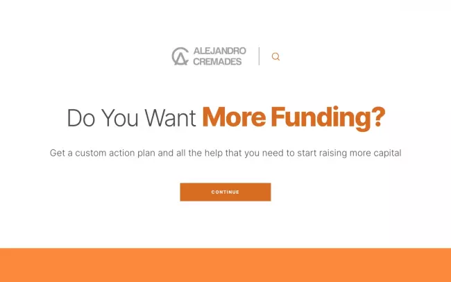 Screenshot of the Alejandro Cremades Blog