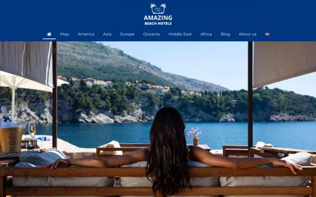 Screenshot of the Amazing Beach Hotels Blog