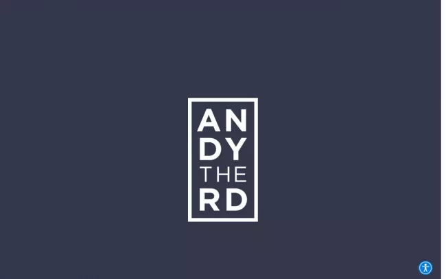 Screenshot of the Andy The RD Blog