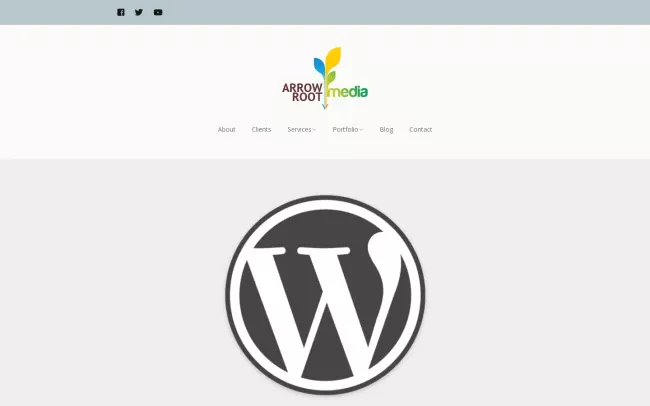 Screenshot of the Arrow Root Media Website