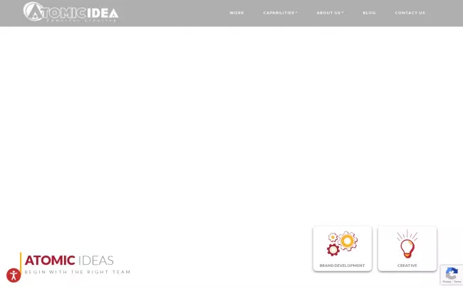 Screenshot of the Atomic Idea Inc. Website