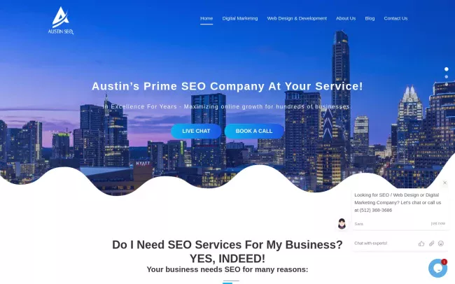 Screenshot of the Ideators Digital Website