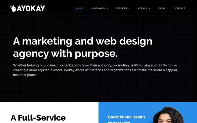 Screenshot of the Ayokay Website
