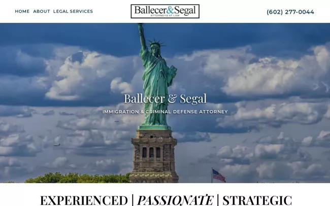 Screenshot of the Ballecer & Segal Website