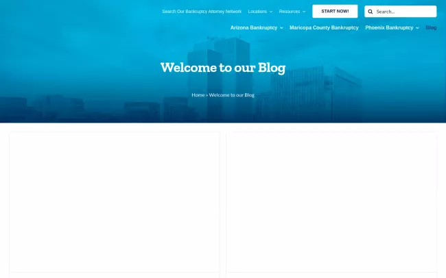 Screenshot of the Bankruptcy Law Network, LLC Website