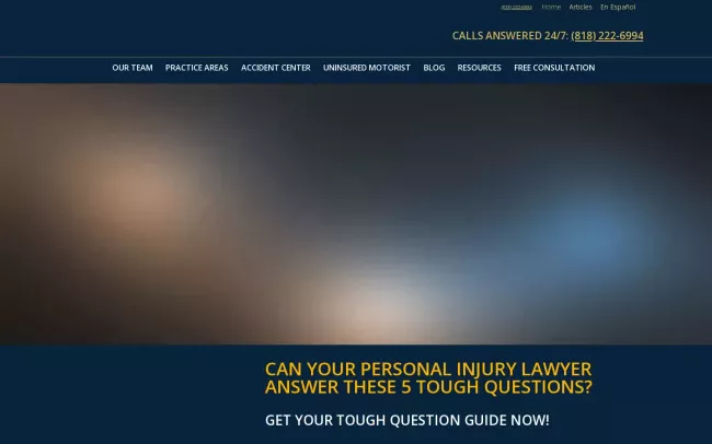 Screenshot of the Barry P. Goldberg Website
