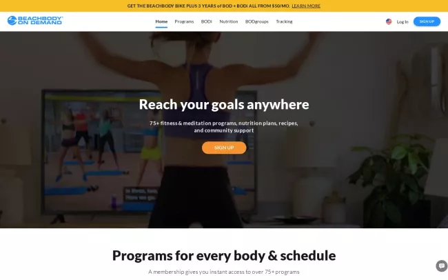 Screenshot of the BODi Fitness Blog - Workouts & Nutrition for Teens