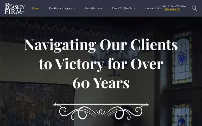 Screenshot of the The Beasley Firm, LLC Website