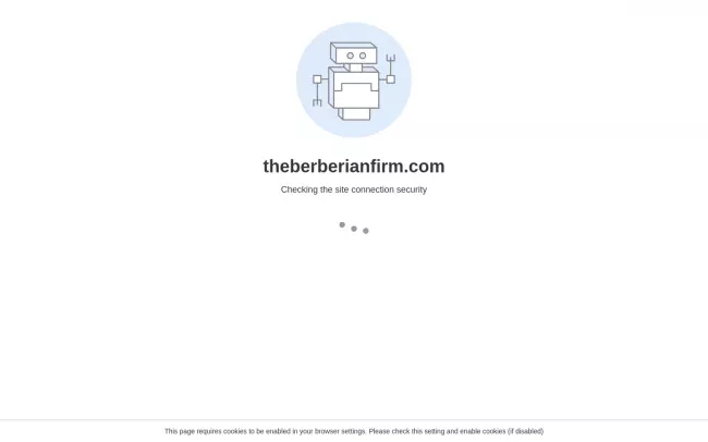 Screenshot of the The Berberian Firm Website