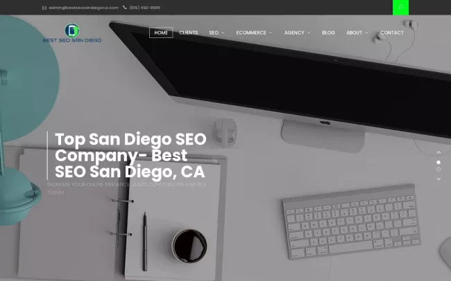 Screenshot of the Best SEO San Diego, CA Website