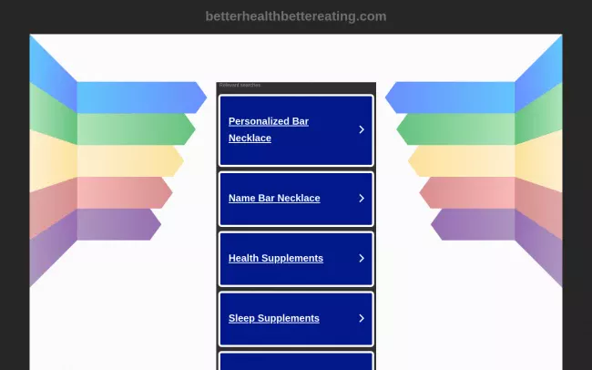 Screenshot of the Better Health Better Eating Blog