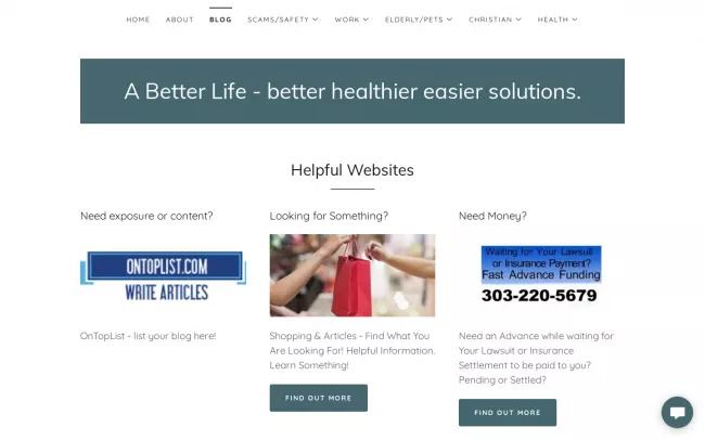 A Better Life Blog - Feel Better and Stay Healthy!