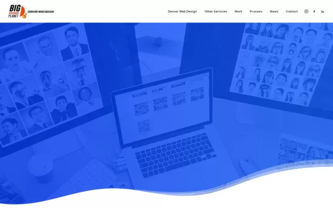 Screenshot of the Big Orange Planet | Denver Web Design Website