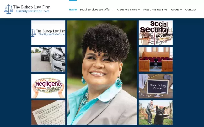 Screenshot of the The Bishop Law Firm Website
