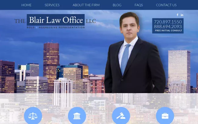 Screenshot of the The Blair Law Office, LLC Website
