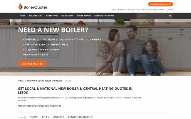 BoilerQuoter: Boiler Replacement, Installation & Repair In Leeds