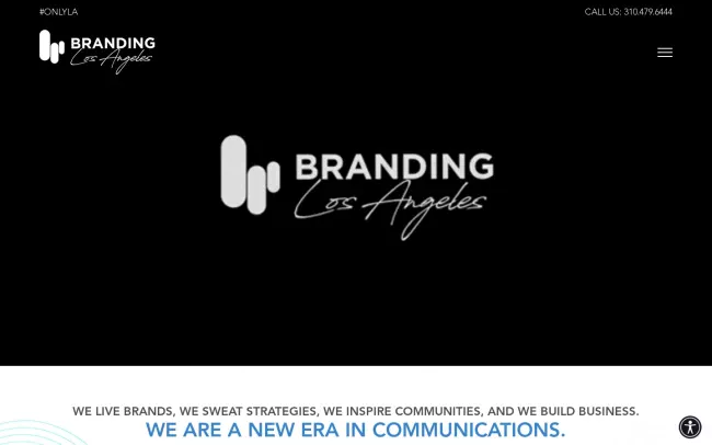 Screenshot of the Branding Los Angeles Website