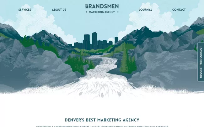 Screenshot of the The Brandsmen Website