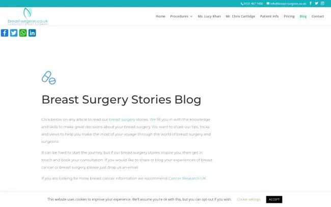 Breast Surgery Stories Blog