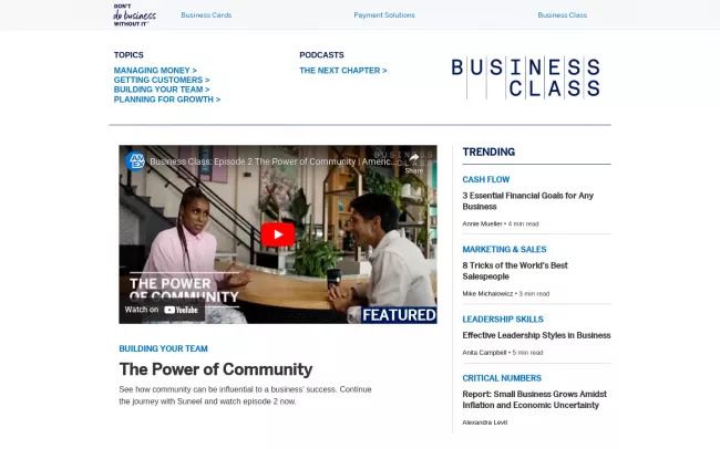 Business Trends and Insights from American Express
