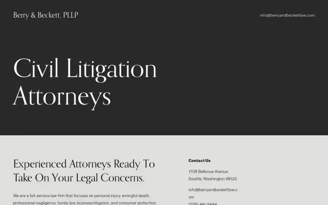 Screenshot of the C. NELSON BERRY III, INC. P.S. Website