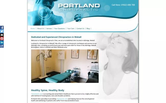 Chiropractor Walsall , Back Pain Clinic West Midlands