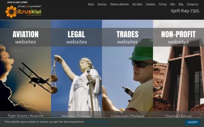 Screenshot of the Love in Action Inc Website