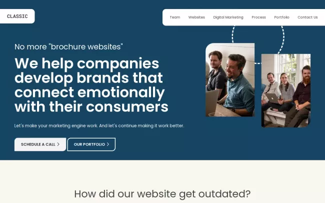 Screenshot of the Classic City Consulting Website