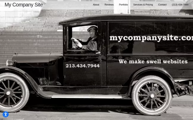 Screenshot of the My Company Site Website