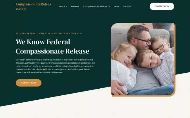 Screenshot of the Compassionate Release Blog