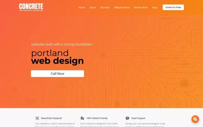 Concrete Web Design Beaverton