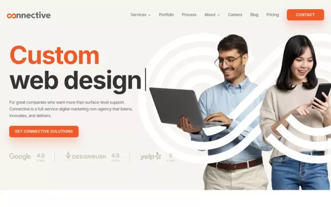 Screenshot of the Connnective Web Design Website