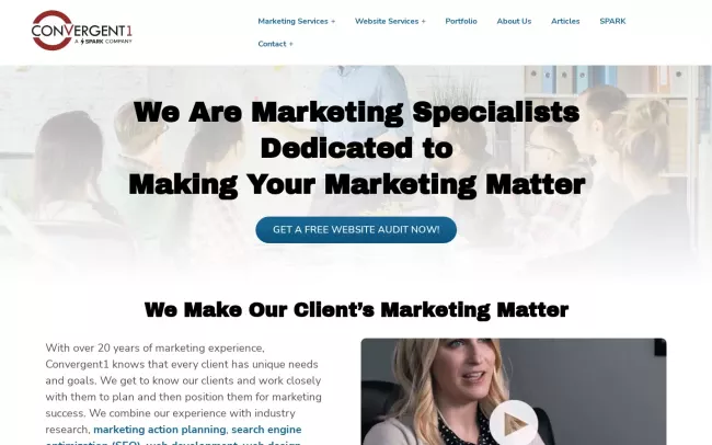 Screenshot of the SPARK Business Works Website