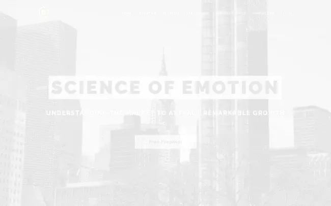 Screenshot of the Creative House Website