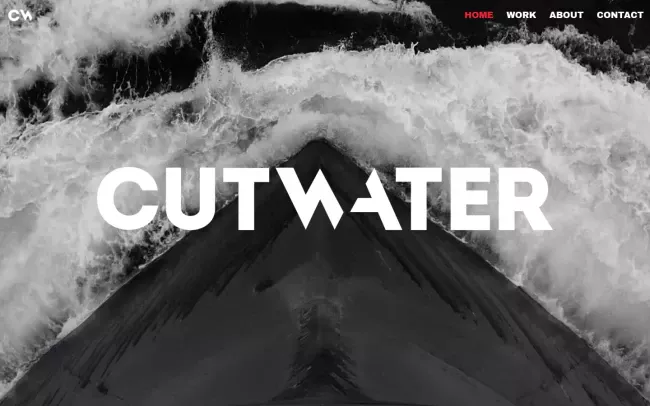 Screenshot of the Cutwater Website