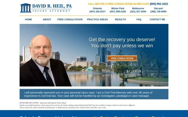 David R. Heil, Injury Attorney-Orlando Office