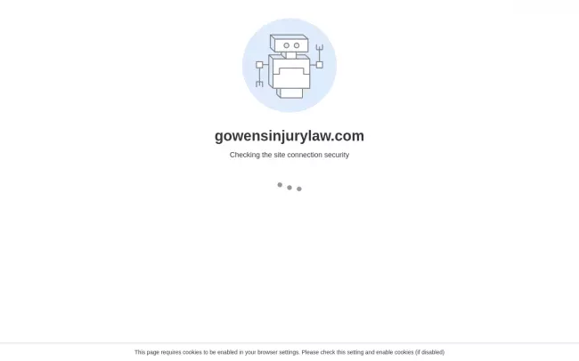 Screenshot of the Dawkins & Gowens Law Firm Website