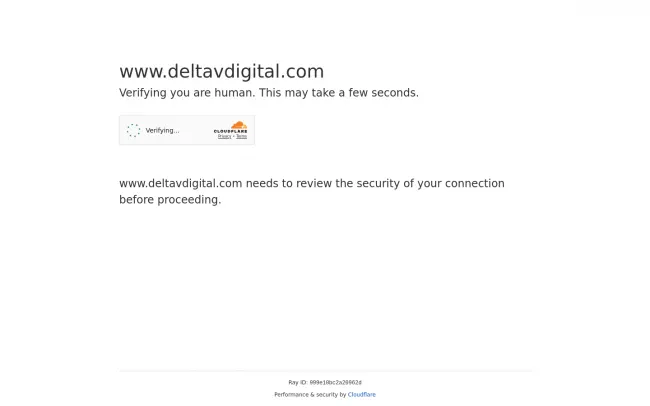 Screenshot of the DeltaV Digital Website