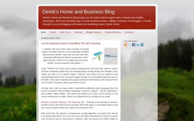 Derek's Home and Business Blog
