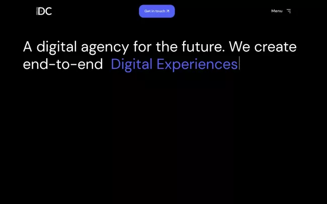 Screenshot of the Design In DC Website