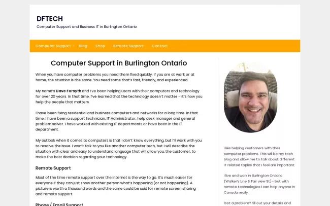 DFTech Computer Support and Business IT in Burlington Ontario