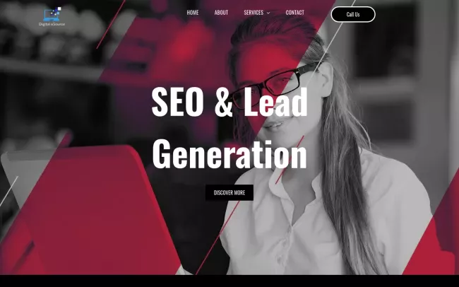 Screenshot of the Digital eSource Website