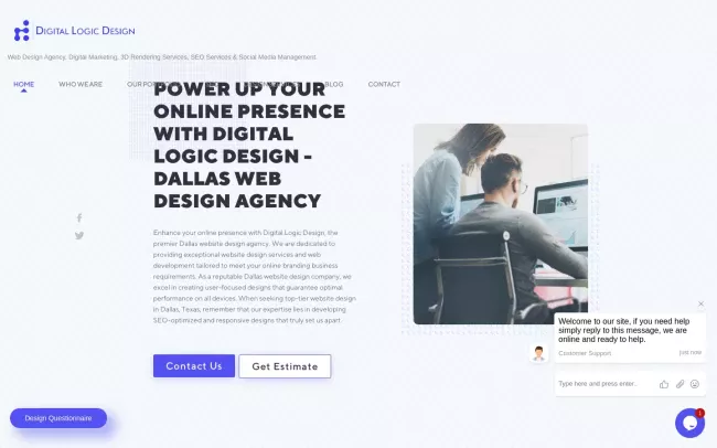 Screenshot of the Digital Logic Design Website