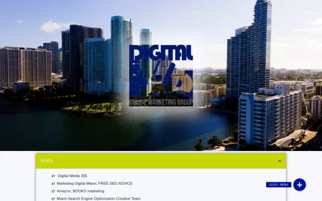 Screenshot of the Digital Media 305 Website